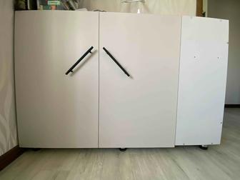 Комод на 2 двери, 132 х 90 х 32 см, серый
