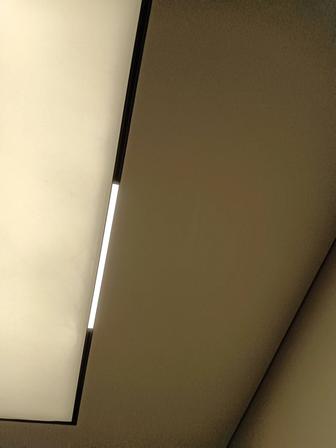 Установка освещения на натяжные потолки!