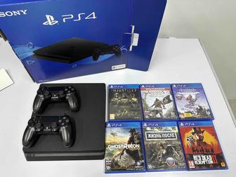 Продам PlayStation 4 Slim 1 ТБ 6 игр!