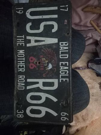 Срочно продам американский раритетный номер от авто