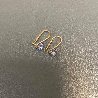 Детская золотой серьги