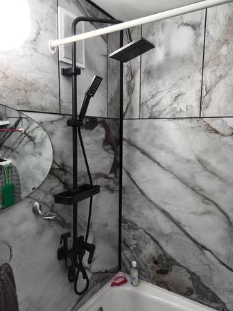 Ванная комната. Отделка , гибкий мрамор