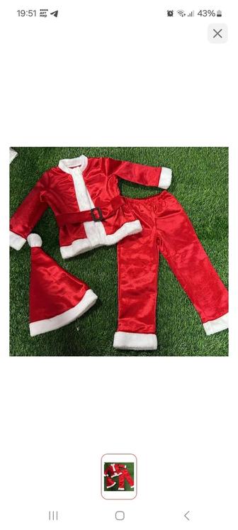 Костюм Деда Мороза Санты детский 100-112 см