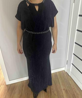 Платье темно синий вечерний