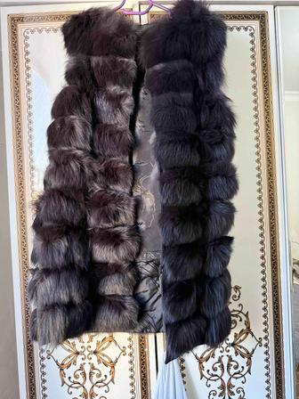 Женски натуральный писец жилетка