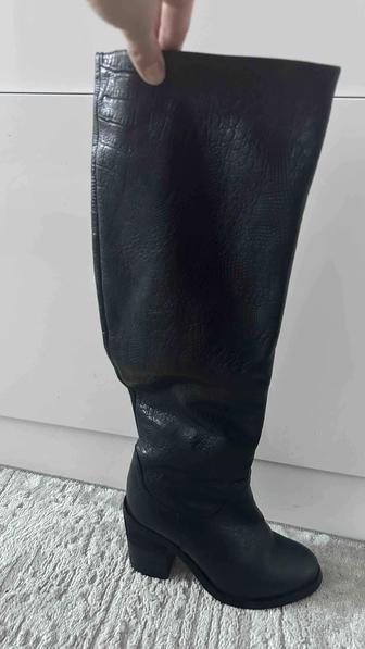 Кожаные сапоги премиум. Полностью кожа.