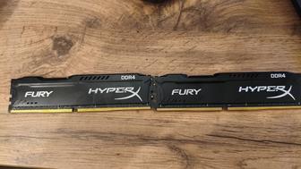 x2 DDR4 DIMM 8gb/2133MHz Kingston HyperX Fury Black