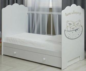 Детская манеж-кровать Love Sleeping маятник с ящиком