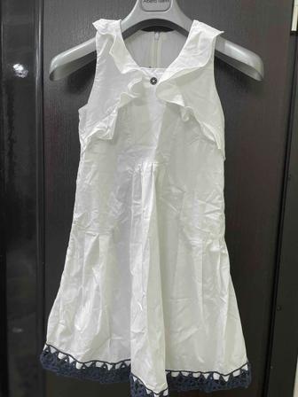 Платье белое 9-10л
