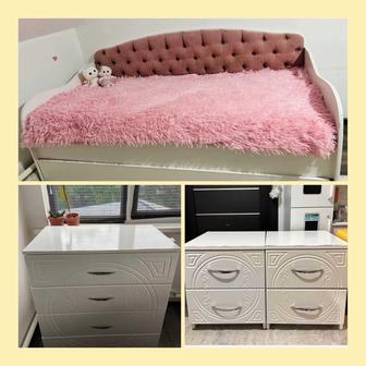 Комплект - 2 кровать 18090 комод тумбочки