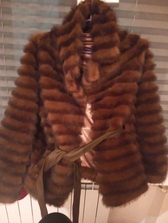 Шубка ЭКО под соболь в хорошем состоянии