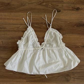 белый топ зара