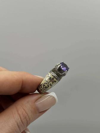 Кольцо серебро
