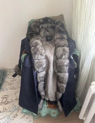 Парка с натуральным мехом
