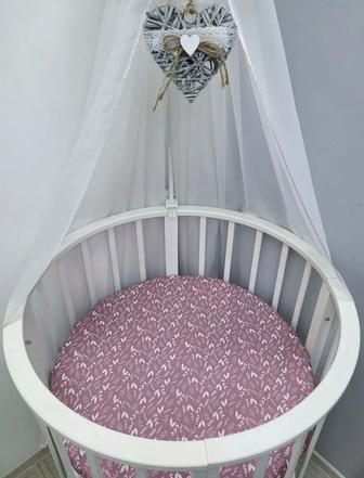 Простынь ра резинке на матрас d75