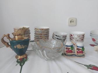 Пиала, тарелки, ложки итд