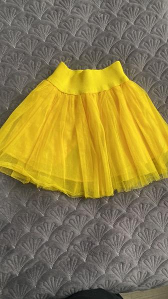Юбка желтая