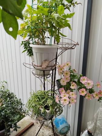 Продам металлический держатель для цветов