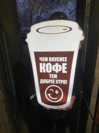 Продам вывеску/ баннер, доску для кофейни