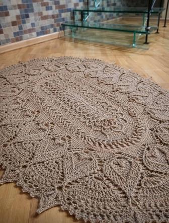 Дизайнерский джутовый ковер 150х120