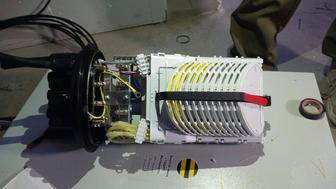 Сварка оптоволокна / Сборка муфт / Технические работы