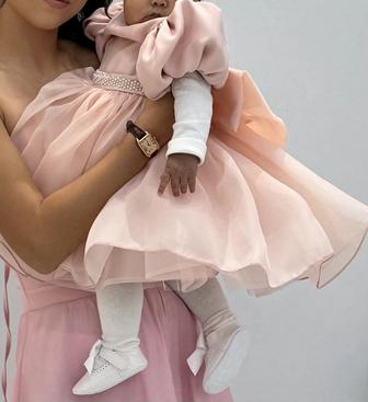 Детское платье пудра