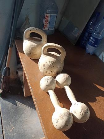 Продам гантели и гири советские.