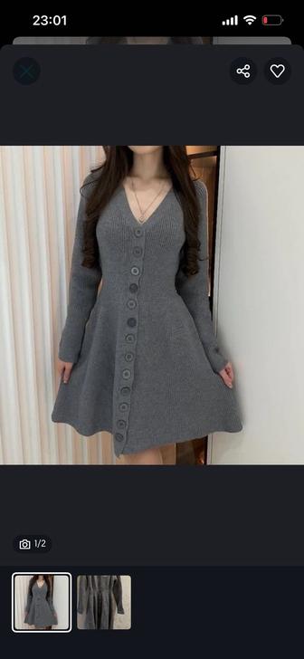 Платье вязаное