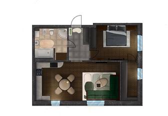 Скетч-визуализация интерьера