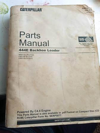 Книга по ремонту Cat444e