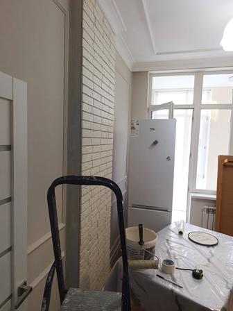 Поклейка обои и покраска