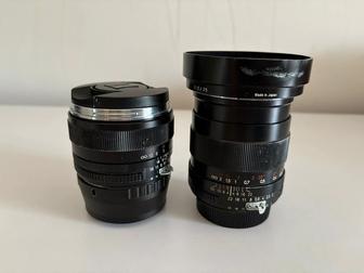 Carl Zeiss Distagon 35 mm. Carl Zeiss Planar 50 mm