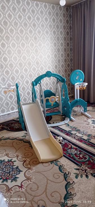 Набор - Качелья,горка, футбол, баскетбол 4/1 детский