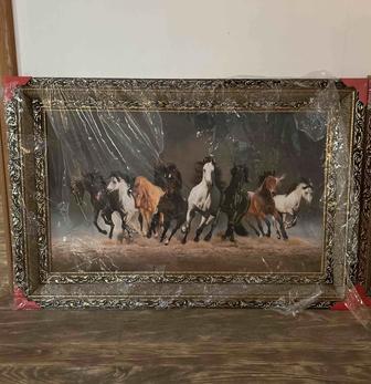 Большая картина Лошади.