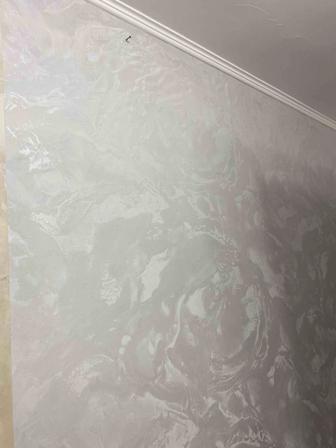 Поклейка обоев галтелей шпаклевка стен под обои потолков Покраска