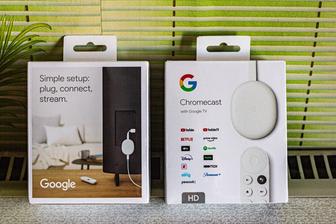 Потоковое вещание на телевизоре Chromecast c Google TV (HD)