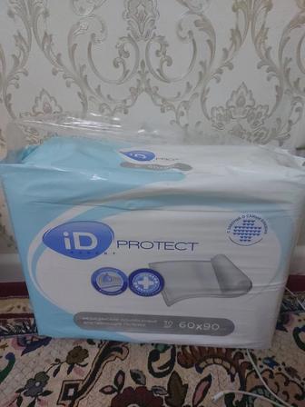 Пелёнки медицинские, одноразовые, впитывающие id protect expert 60 / 90см