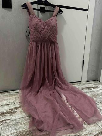 Платье Little Mistress, розовое, в пол, новое, 42 размер