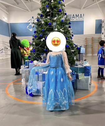 Платье Эльзы на 6-7лет