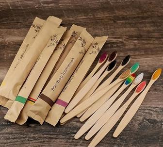 Бамбуковые зубные щетки с мягкой щетиной