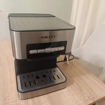 Кофемашина SOKANY SK-6862 серебристый