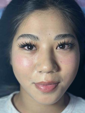 Наращивание Ресниц В Подарок Ламинирование бровей