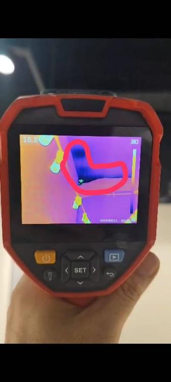 Поиск утечки воды .отопление,теплые полы.каналья.Течеискатель.Тепловизор