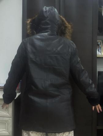 Натуральная кожаная куртка зима