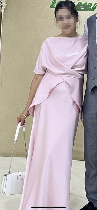 Двойка платье, нежно-розовая