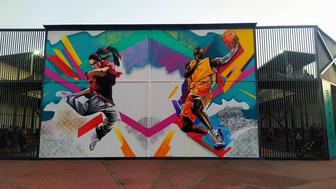 Роспись стен, аэрография, муралы, художник.