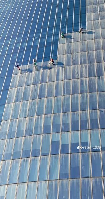 Промышленный альпинизм С профессиональным снаряжением с опытом