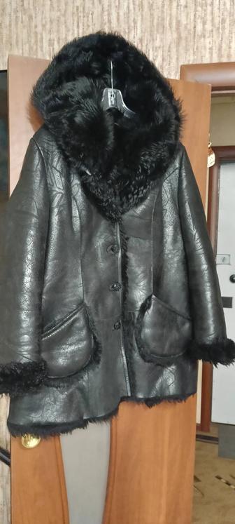 Женская натуральная дубленка раз. 3XL