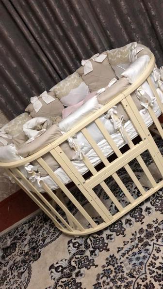 Новая детская кроватка с бортиками