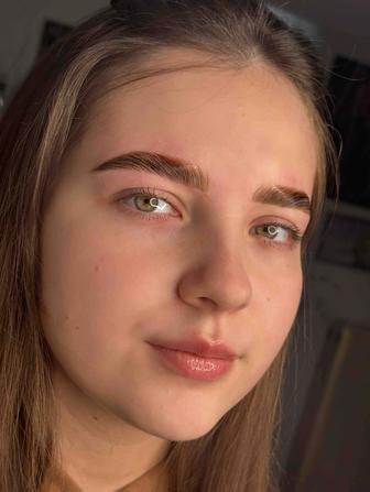 Оформление бровей, ламинирование ресниц